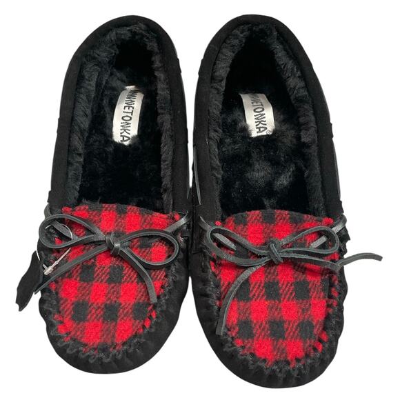 Minnetonka Allie Plaid Trapper Moccasin Slippers Women’s 8 (NWOT) - Picture 8 of 8